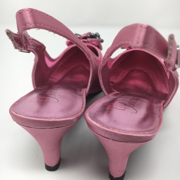EY Boutique Women's Pink Satin 2.5 Inches Heel - Picture 7 of 16